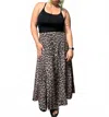 Ontinva Nikita Leopard Print Wrap Midi Skirt In Brown Multi In Brown
