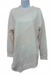 Ontwelfth Women's Diagonal Stripe Long In Pink/cream In Gray
