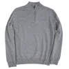 Onward Reserve James Cashmere 1/4 Zip Sweater In Charcoal In Pink
