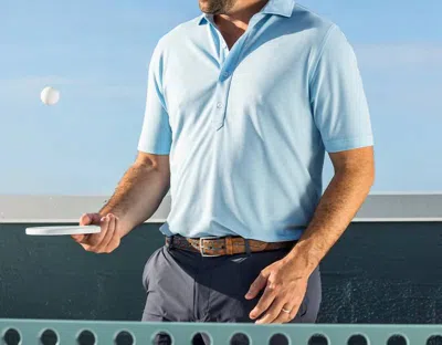 Onward Reserve Links Short Sleeve Polo In Dutch Canal In Blue