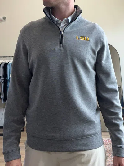 Onward Reserve Lsu Tigers Yeager Performance Pullover In Charcoal In Gray