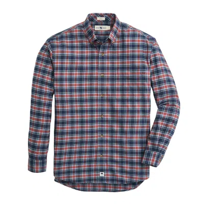 Onward Reserve Men's Ballater Featherweight Flannel Shirt In Navy/red In Multi