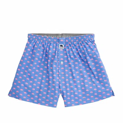 Onward Reserve Men's Bear Logo Performance Boxer In Open Air In Blue
