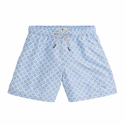Onward Reserve Men's Med Swim Trunk In Riviera In Multi