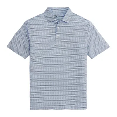 Onward Reserve Men's Out Of Office Performance Printed Polo In Naval Academy In Blue