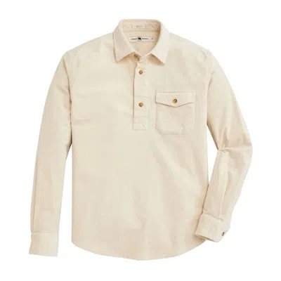 Onward Reserve Men's Stretch Cord Half Button Shirt In 103 In Neutral