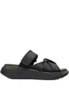 Onwuad Crossover Strap Sandals In Black