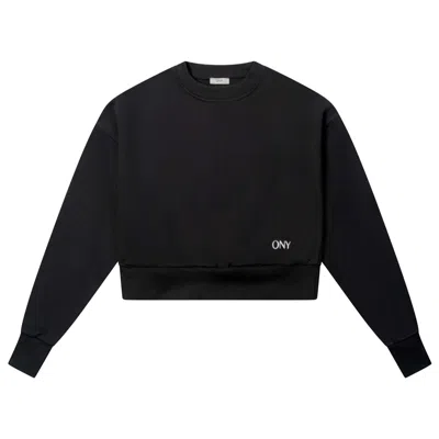 Ony Black Women's Cropped Sweater