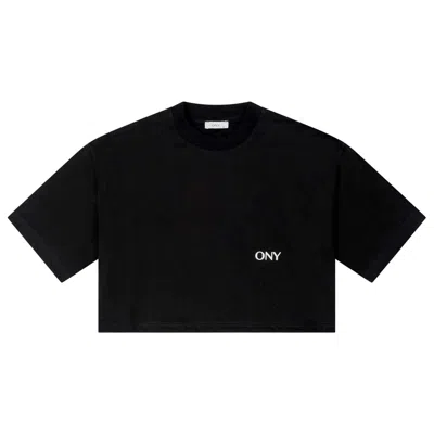 Ony Black Women's Cropped T-shirt