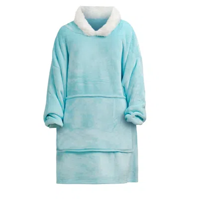 Ony Men's Furlined Hoodie Blanket - Blue