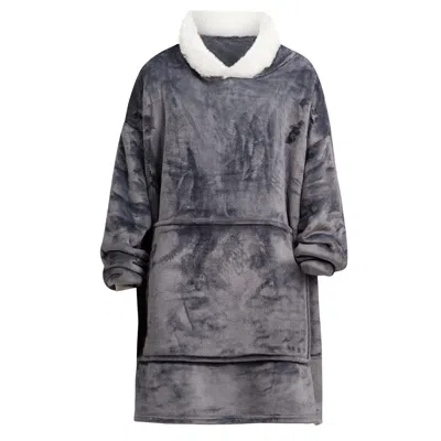 Ony Men's Furlined Hoodie Blanket - Grey