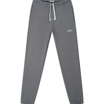 Ony Men's Grey Cuffed Sweatpants