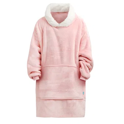 Ony Men's Pink / Purple Furlined Hoodie Blanket - Pink In Pink/purple