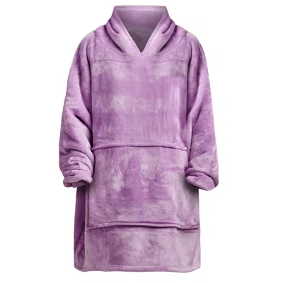 Ony Men's Pink / Purple Original  Hoodie Blanket - Purple In Pink/purple