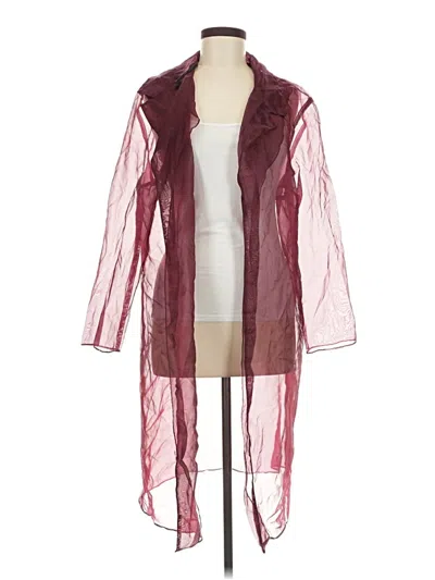 Pre-owned Onyx Nite Cardigan Sweater In Burgundy