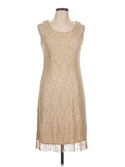 Pre-owned Onyx Nite Cocktail Dress In Brown
