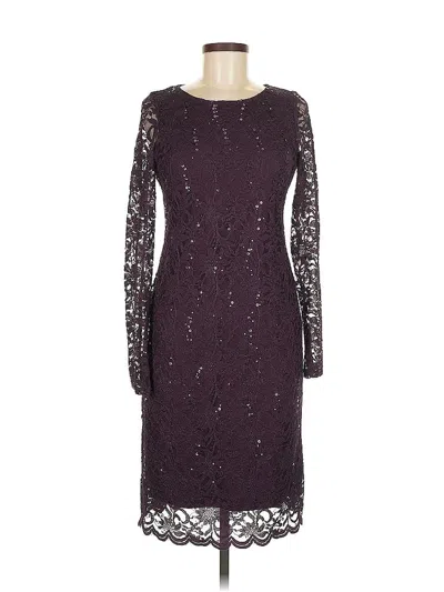 Pre-owned Onyx Nite Cocktail Dress In Burgundy