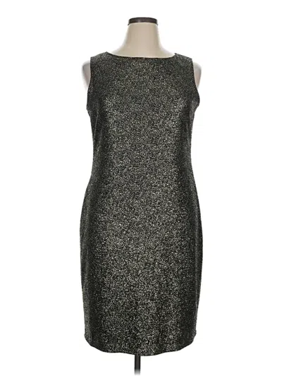Pre-owned Onyx Nite Cocktail Dress In Gray