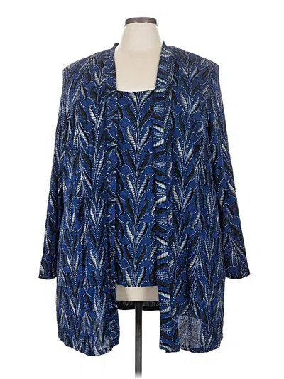 Pre-owned Onyx Nite Kimono In Blue