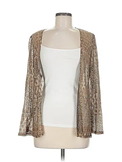 Pre-owned Onyx Nite Kimono In Tan