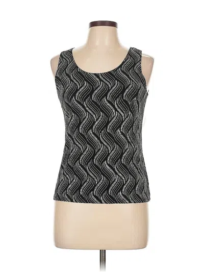 Pre-owned Onyx Nite Sleeveless Top Black Scoop Neck Tops