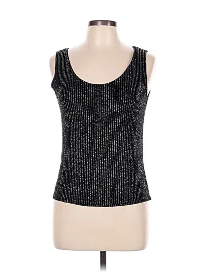 Pre-owned Onyx Nite Sleeveless Top Black Scoop Neck Tops