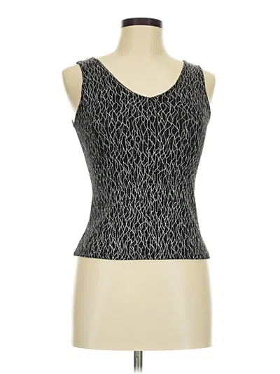 Pre-owned Onyx Nite Sleeveless Top Black Scoop Neck Tops