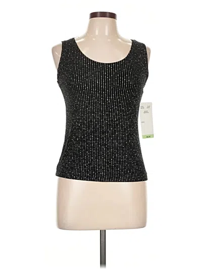 Onyx Nite Sleeveless Top Black Scoop Neck Tops