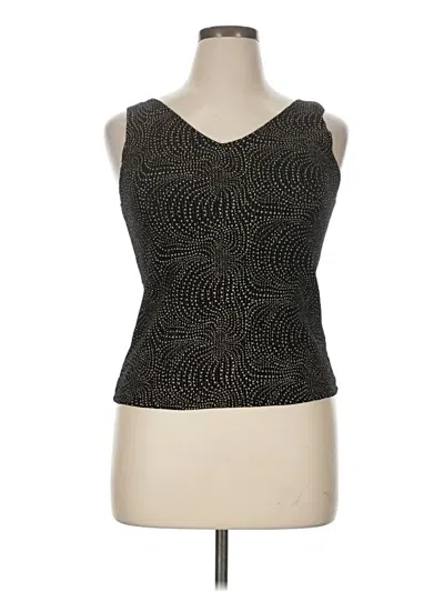 Pre-owned Onyx Nite Sleeveless Top Black Sweetheart Neckline Tops
