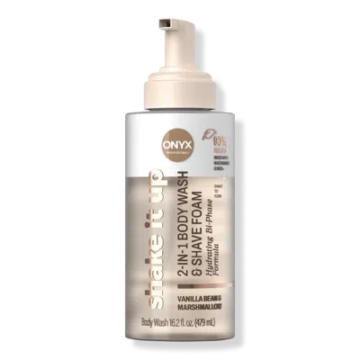 Onyx Professional Shake It Up 2-in-1 Body Wash And Shave Foam - Vanilla Bean And Marshmallow