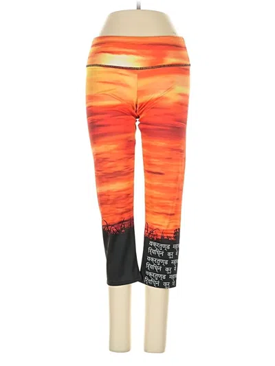 Pre-owned Onzie Active Pants In Orange