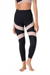 Onzie Cadence Legging In Black/taupe In Black