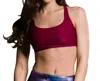 Onzie Chic Low Impact Sports Bra In Onz Burgundy In Multi