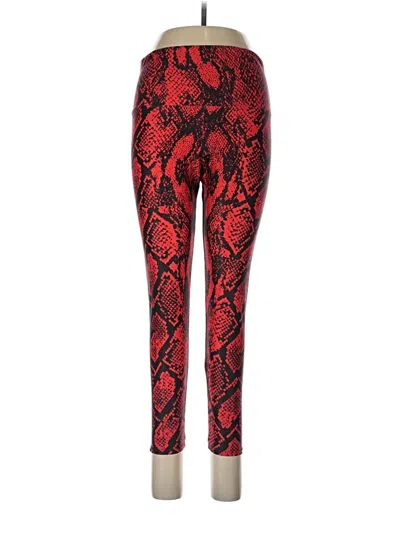 Pre-owned Onzie Leggings In Red