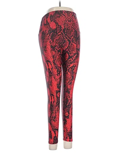Pre-owned Onzie Leggings In Red