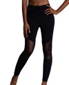 Onzie Mesh Moto Capri Pants In Black In Black