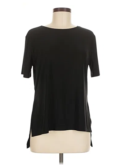 Pre-owned Onzie Short Sleeve Top Black Crew Neck Tops