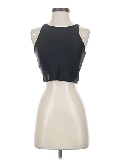 Pre-owned Onzie Sleeveless Top Black High Neck Tops