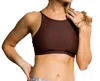 Onzie Spirit Low Impact Sports Bra In Onz Chocolate In Brown