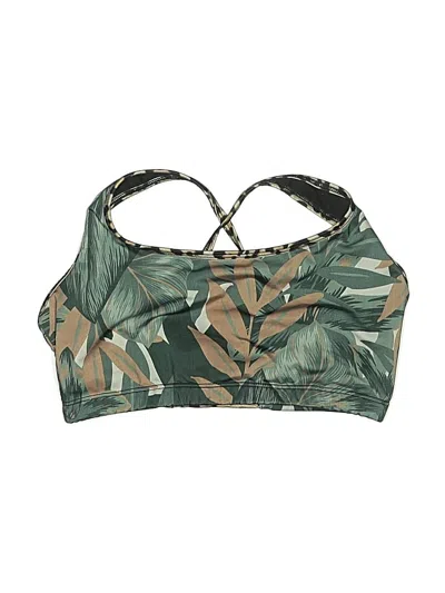 Pre-owned Onzie Sports Bra In Green