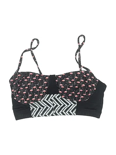 Pre-owned Onzie Swimsuit Top Black Swimwear