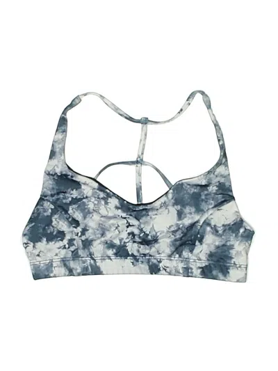 Pre-owned Onzie Swimsuit Top Blue Tie-dye Pattern Swimwear