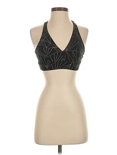 Pre-owned Onzie Tank Top Black Halter Neckline Tops