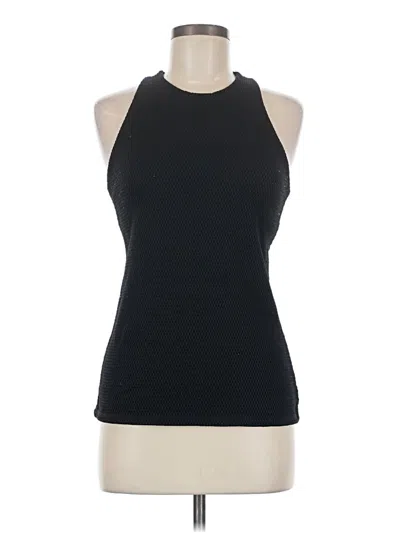 Pre-owned Onzie Tank Top Black Halter Neckline Tops