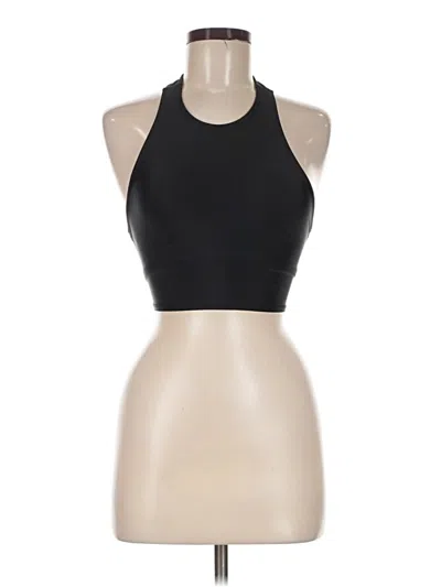 Pre-owned Onzie Tank Top Black Halter Neckline Tops
