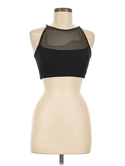 Pre-owned Onzie Tank Top Black Halter Neckline Tops