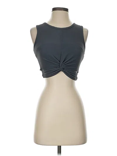 Pre-owned Onzie Tank Top Gray Strapless Neckline Tops
