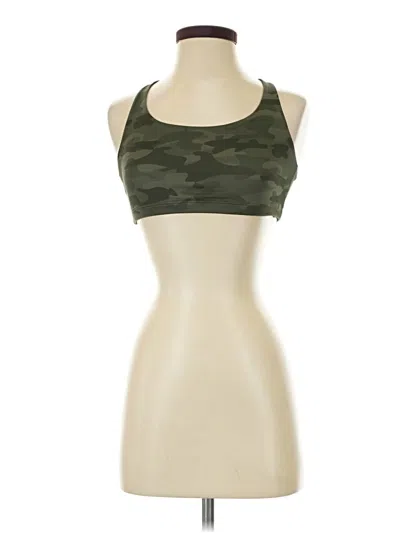 Pre-owned Onzie Tank Top Green Halter Neckline Tops