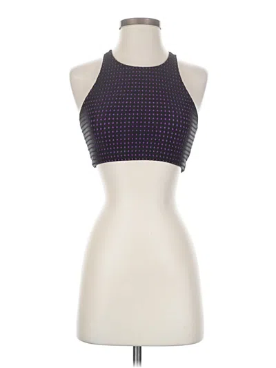 Pre-owned Onzie Tank Top Purple Halter Neckline Tops