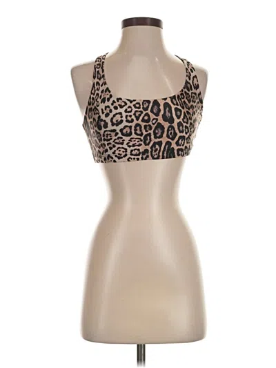 Pre-owned Onzie Tank Top Tan Strapless Neckline Tops